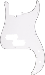 Fender Pickguard, Precision Bass, 13-Hole Mount (with Truss Rod Notch), Parchment, 3-Ply - Pickguard