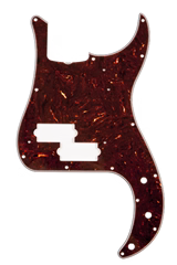 Fender Pure Vintage Pickguard, '63 Precision Bass, 13-Hole Mount, Brown Shell, 3-Ply - Pickguard