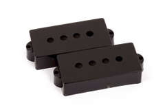 Fender Pickup Covers, Pure Vintage Precision Bass Black (2) - Gitarren-Hardware