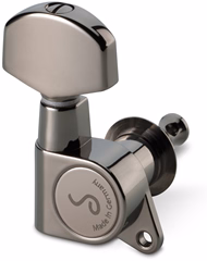 Schaller M6 Tuners 135 Mount 3 Left + 3 Right Ruthenium - Gitarren-Mechanik