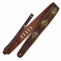 Richter Raw II Concho Brown/Old Brass - Gitarrengurt