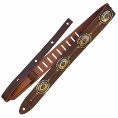 Richter Raw I Concho Brown/Old Brass - Gitarrengurt