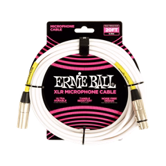 Ernie Ball 20' XLR Cable White - Mikrofonkabel