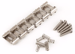 Fender Pure Vintage Stratocaster "Pat. Pend." Saddle Kit, Nickel-Plated - Gitarren-Hardware