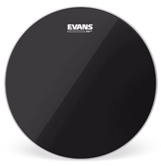 Evans 16" Resonant Black - Resonanzfell für Tomtom