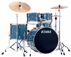 Tama Imperialstar Hairline Blue Rock Set - Schlagzeug mit Becken