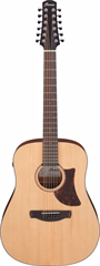 Ibanez AAD1012E Natural - Zwölfsaitige elektroakustische Gitarre