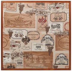 Razzor Acoustics Acoustic frame - Wine labels in a honey frame 600x600 - Akustisches Bild