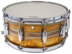Ludwig 14" x 6,5" Raw Brass LB464R - Snare-Trommel
