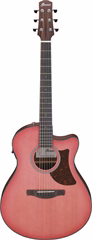 Ibanez AAM50CE Coral Red Burst - Elektroakustische Gitarre