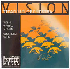 Thomastik Vision Titanium Orchestra sada Vln (VIT100o) - Geigensaiten