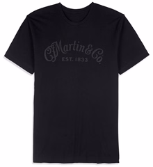 Martin Men's Tee Tone on Tone Black 3XL - T-Shirt