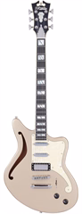 D'Angelico Deluxe Bedford SH Desert Gold - Semiakustische Gitarre