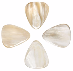 Timber Tones Bone Tones White Horn 4-Pack - Plektren