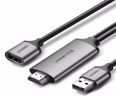 Ugreen 50291 USB to HDMI Digital AV Adapter 1,5m Gray - Verbindungskabel