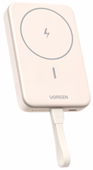 Ugreen 35341 10000mAh MIni Magnetic Wireless 20W Power Bank Build-in USB-C Cable - Powerbank