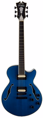 D'Angelico Premier SS Fabrizio Sotti Signature Fabrizio Blue (gebraucht) - Semiakustische Gitarre
