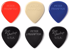 Dunlop Peter Frampton Vintage Jazz Teardrop Pick - 6 Pack - Plektren