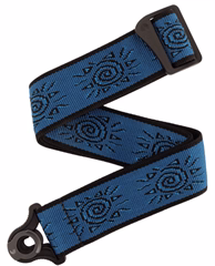 D'Addario Auto Lock Vintage Suns Blue - Gitarrengurt