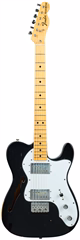 Fender 1974 Thinline Telecaster Custom Color Black - E-Gitarre