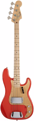 Fender Custom Shop Vintage Custom 57 Precision Bass Time Capsule Fiesta Red - E-Bass