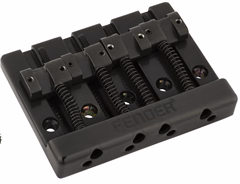 Fender HiMass Bass Bridge Zinc Saddles Black