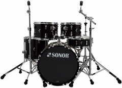 Sonor AQX Kids Black Midnight Sparkle 5 Piece Drum Set - Schlagzeug