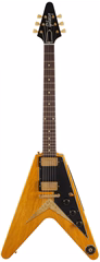 Gibson Custom Shop 1958 Korina Flying V Black Pickguard Natural - E-Gitarre