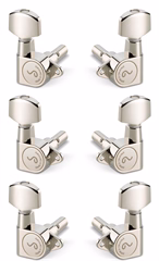 Schaller M6 90 3 left + 3 right Nickel Locking 21,0 - Gitarren-Mechanik
