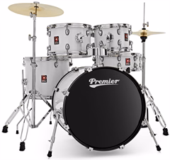 Premier Revolution 20" 5pc Drum Kit White - Schlagzeug