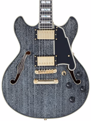 D'Angelico Excel Mini DC Black Dog - Semiakustische Gitarre