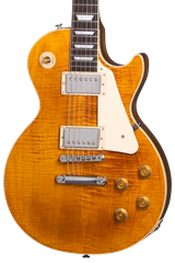Gibson Les Paul Standard 50s Figured Top Honey Amber - E-Gitarre