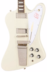 Epiphone 1963 Firebird V With Maestro Vibrola Reissue Polaris White - E-Gitarre