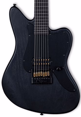 ESP LTD Alex Wade AW-XJ7 Baritone Evertune Black Open Grain Satin - Siebensaitige E-Gitarre