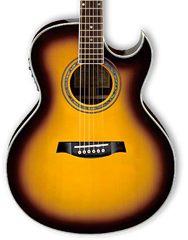 Ibanez JSA5 Vintage Burst - Elektroakustische Gitarre