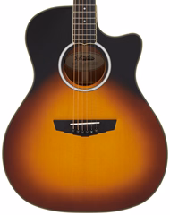 D'Angelico Gramercy Grand Auditorium CE Vintage Sunset - Elektroakustische Gitarre