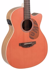 Applause Jump OM Cutaway Electro Peach - Elektroakustische Gitarre