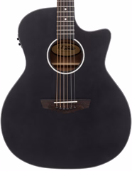 D'Angelico Premier Gramercy LS Black Top - Elektroakustische Gitarre