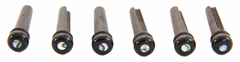 Taylor Bridge Pins Ebony with Abalone (ausgepackt) - Steg-Stifte