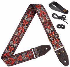 Amumu Hearts & Spades Red Black - Gitarrengurt