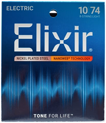Elixir Nanoweb 8-String Light - Saiten für achtsaitigen E-Gitarre