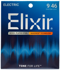 Elixir Nanoweb Custom Light - Saiten für E-Gitarre
