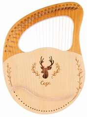 Cega Lyre Harp 24 String Natural (ausgepackt)