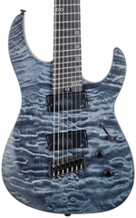 Legator Ninja 7 Multiscale Black Quilt - Siebensaitige E-Gitarre