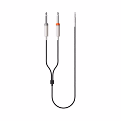 Teenage Engineering field textile audio cable, 3.5 mm - 2x 6.35 mm (ausgepackt) - Verbindungskabel