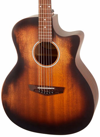 D'Angelico Gramercy LS Grand Auditorium CE Aged Mahogany – Bild 2