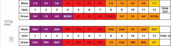 Hohner Chrometta 12 C - Mundharmonika