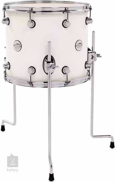 DW 14"x12" Design Series  White Gloss - Die Floor-Tomtom