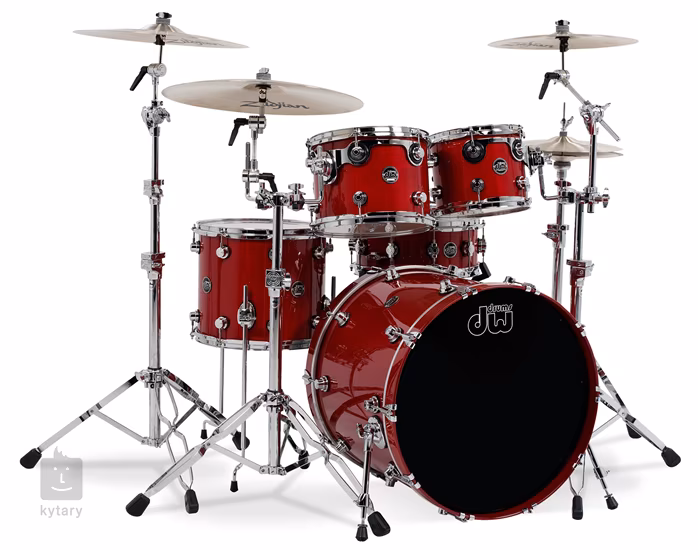 DW Performance Studio set Candy Apple Red - Schlagzeug