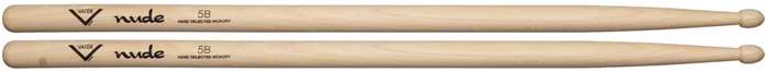 Vater Nude Series 5B Wood Tip - Hickory-Drumsticks